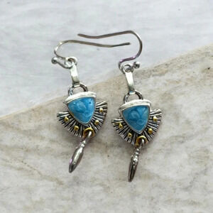 Bohemian Turquoise Dangle Earrings